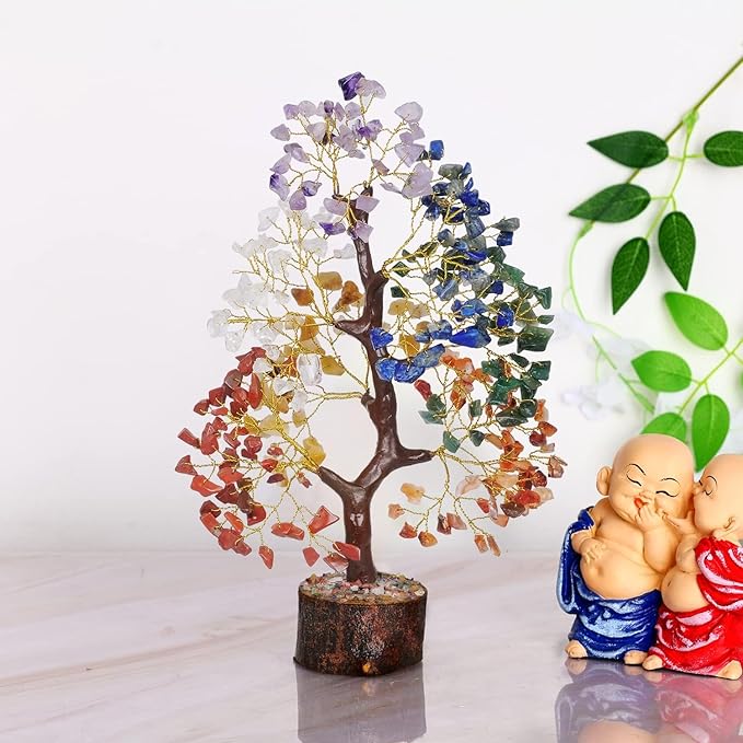 7 Chakra Good Luck Crystal Tree