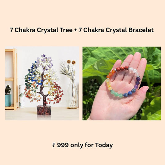 7 Chakra Combo (Crystal Tree + Crystal Bracelet)
