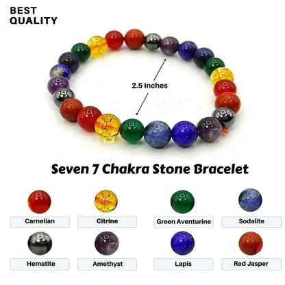 7 Chakra Combo (Crystal Tree + Crystal Bracelet)
